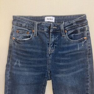 Pistola High Rise Dark Blue Jeans